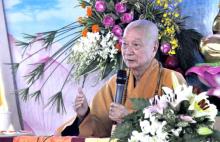 HT Thích Trí Quảng đến thăm người khiếm thị Chùa Thiên Quang