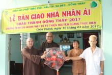 Sa Đéc: Bàn giao nhà nhân ái tại Đồng Tháp