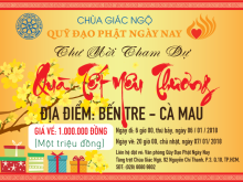 Thư mời tham dự trao tặng “Quà Tết Yêu Thương” tại Bến Tre  và Cà Mau (C135)
