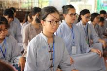Thái Bình: Gần 400 bạn trẻ về chùa Từ Xuyên tu một ngày