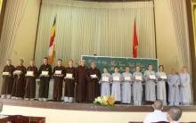 Bình Dương: Lễ trao học bổng cho các Tăng Ni sinh Trường TCPH tỉnh Bình Dương.