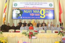 Bình Dương: Trường Trung cấp Phật học tổ chức lễ Nhà giáo Việt Nam 20 – 11