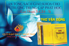 Thư vận động ấn tống sách giáo khoa cho 33 Trường Trung cấp Phật học - GĐ3 (C84-3)