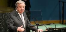 Ngài Tổng Thư Ký Liên Hiệp Quốc António Guterres phát biểu những nhận xét của mình vào mùa Lễ Vesak.