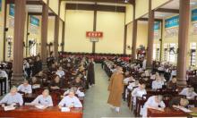 Bình Dương: Tăng Ni sinh Trường Trung Cấp Phật Học khóa IV thi học kỳ II, năm II
