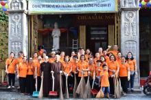 Quỹ Đạo Phật Ngày Nay - Chùa Giác Ngộ  Đồng Hành Cùng Địa Phương Bảo Vệ Môi Trường