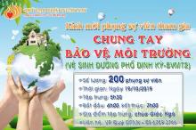 Thư Mời  Tham Gia Hoạt Động Thường Kỳ  Chung Tay Bảo Vệ Môi Trường - Nhặt Rác Trên Các Tuyến Đường Thuộc P.3, Q.10  (Vào Sáng Thứ 7, Ngày 19 Tháng 10 Năm 2019) (BVMT2)