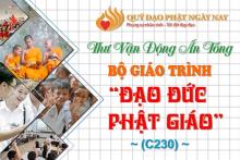 Thư vận động chương trình Ấn tống bộ giáo trình "Đạo đức Phật giáo" (C230)