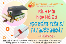 Thông Báo Tiếp Nhận Hồ Sơ Học Bổng Phó Tiến Sĩ/Tiến Sĩ  Đợt Tháng 02/2020 (HBTS-6)