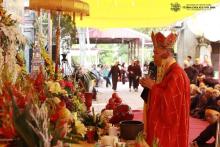 Thái Bình: Cung tiễn kim quan NS.Thích Đàm Cúc nhập bảo tháp