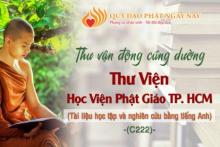 Thư Vận Động Cúng Dường Thư Viện Học Viện Phật Giáo Việt Nam Tp.HCM (Tài Liệu Học Tập Và Nghiên Cứu Bằng Tiếng Anh) (C222)