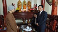 Vĩnh Phúc : Ban Tôn Giáo Sở Nội Vụ tỉnh thăm và chúc Tết BTS GHPGVN các huyện và cá nhân tiêu biểu trong địa bàn tỉnh Vĩnh Phúc
