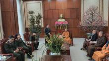 Vĩnh Phúc : BTS GHPGVN tỉnh thăm và chúc Tết lãnh đạo Công An tỉnh Vĩnh Phúc.
