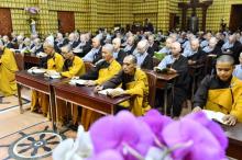 Chùm ảnh: Thời Kinh tối trong khóa tu "Xuất gia gieo duyên" chùa Giác Ngộ, ngày 14/09/2020