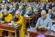 Chùm ảnh: Tụng Kinh và ngồi thiền sáng 17/09/2020