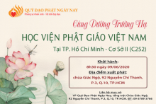 Cúng Dường Trường Hạ Học Viện Phật Giáo Việt Nam Tại TP. HCM (Cơ sở Lê Minh Xuân, Bình Chánh) (Dl.2020 - Pl.2564)  (C252)