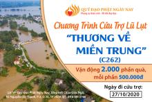 Thư Vận Động Chương Trình Cứu Trợ Lũ Lụt “Thương Về Miền Trung” (C262)