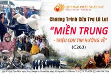 Thư Vận Động  Chương Trình Cứu Trợ Lũ Lụt  “Miền Trung - Triệu Con Tim Hướng Về” (C263)