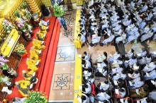 TP.HCM: Gần 500 bạn trẻ tham dự khóa tu tại chùa Giác Ngộ