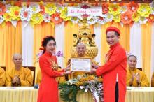 Chùa Giác Ngộ: Lễ hằng thuận của chú rể Du Phạm Quang và cô dâu Trần Thị Mỹ Dung
