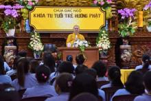 Khóa tu Tuổi trẻ: Nuôi dưỡng và phát triển hạt giống trí tuệ