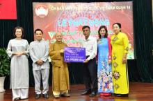 Quỹ Đạo Phật Ngày Nay - Chùa Giác Ngộ ủng hộ 100 triệu đồng cho quỹ “Vì người nghèo” tại UBMTTQVN Quận 10
