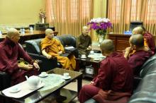 Viện Nghiên cứu Phật học Việt Nam họp với lãnh đạo Trung tâm Pāli học