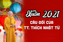 Câu đối Xuân 2021 của TT. Thích Nhật Từ