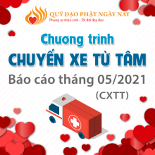 Báo Cáo Chương Trình “Chuyến Xe Từ Tâm” (CXTT) Tháng 5/2021