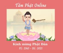 Dịch bệnh bùng phát, Phật tử tham gia “tắm Phật Online” chào đón Phật đản