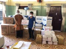 Chùa Giác Ngộ tiếp sức cùng BTS GHPG VN tỉnh Tiền Giang với hàng ngàn trang thiết bị, vật tư y tế