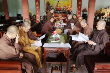 Thái Bình: Thường Trực Ban Trị Sự Triển Khai Một Số Phật Sự Quan Trọng