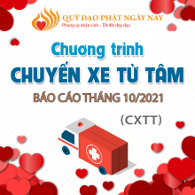 Báo Cáo Chương Trình  “Chuyến Xe Từ Tâm” (Cxtt) Tháng 10/2021
