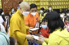 Chùa Giác Ngộ - Quỹ ĐPNN trao 114 suất học bổng đến trẻ em mồ côi vì Covid-19
