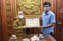 Phái đoàn Sở Nội vụ tỉnh Bà Rịa - Vũng Tàu thăm, chúc Tết chùa Giác Ngộ