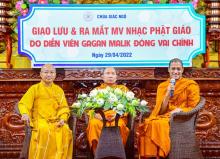 Giao lưu và ra mắt MV ca nhạc Phật giáo do diễn viên Gagan Malik thủ vai chính