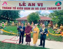 Chùa An Lạc, Indiana, Hoa Kỳ long trọng tổ chức Đại lễ An vị Thánh Tổ Kiều Đàm Di và chư Thánh Ni vào lúc 18h ngày 09/9/2023